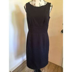 EUC H&M Black Empire Waist Sheath Dress - Size 8‎